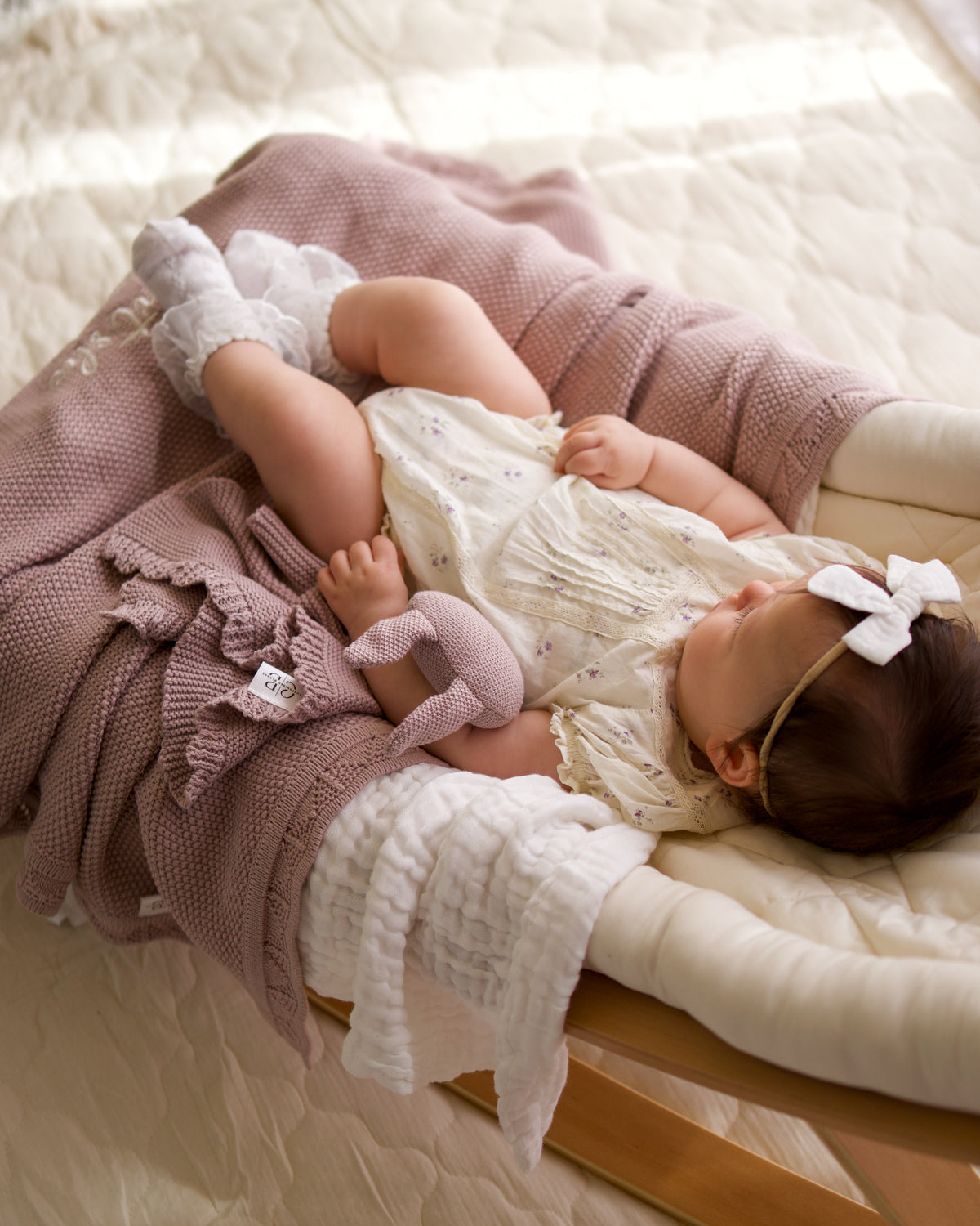 My Little Bunny Comforter - Mauve Purple