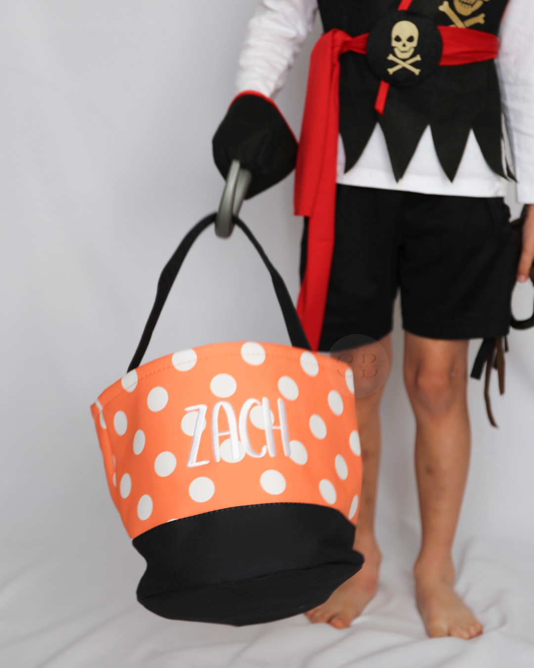 Embroidered Halloween Basket