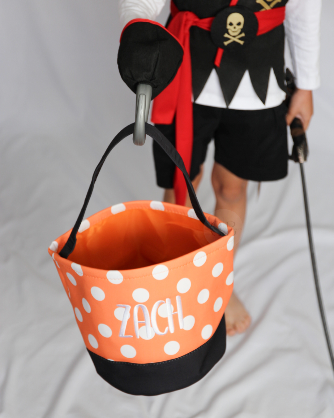 Embroidered Halloween Basket
