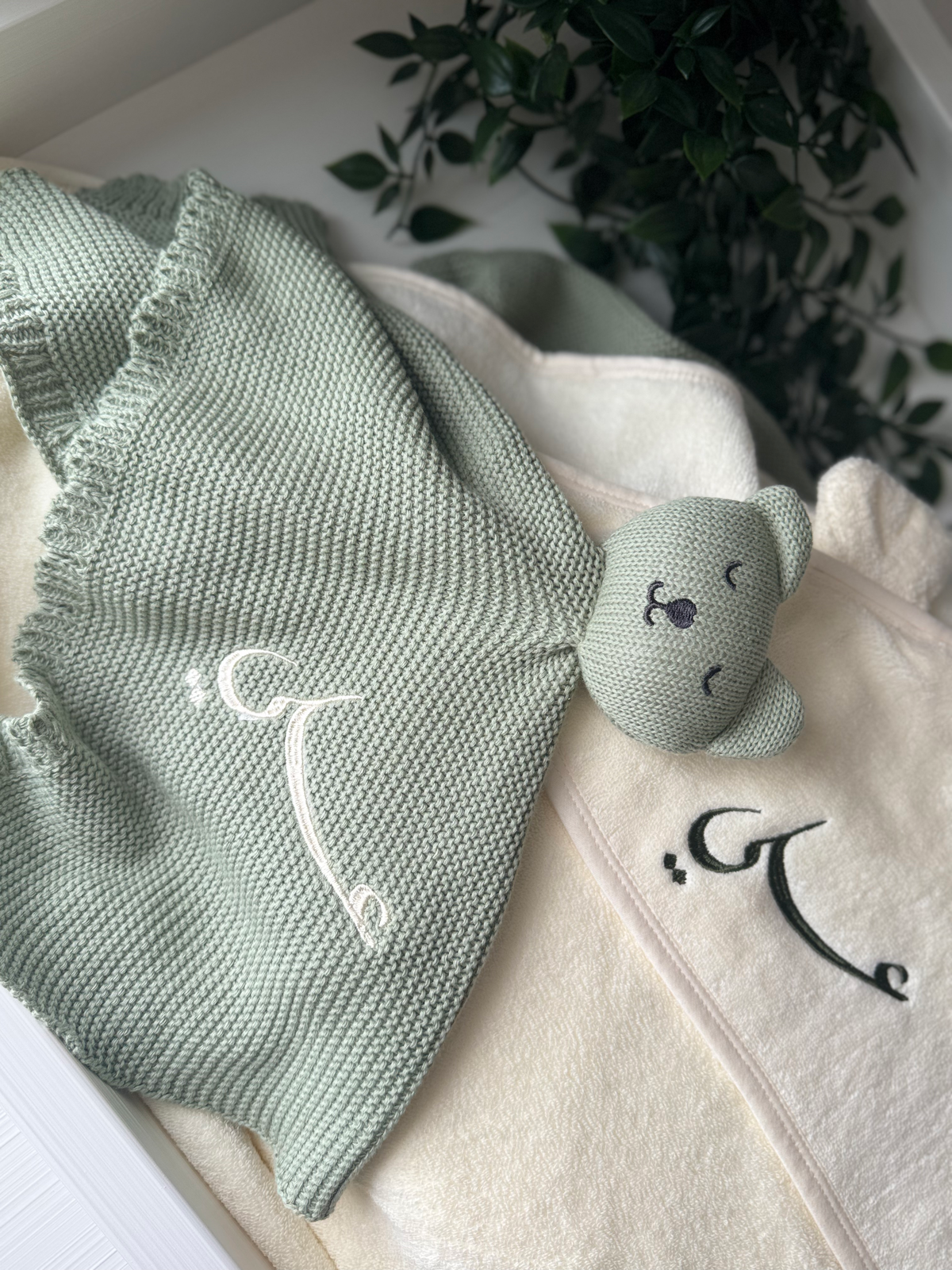 100% Cotton Baby Comforter (Arabic Embroidery)