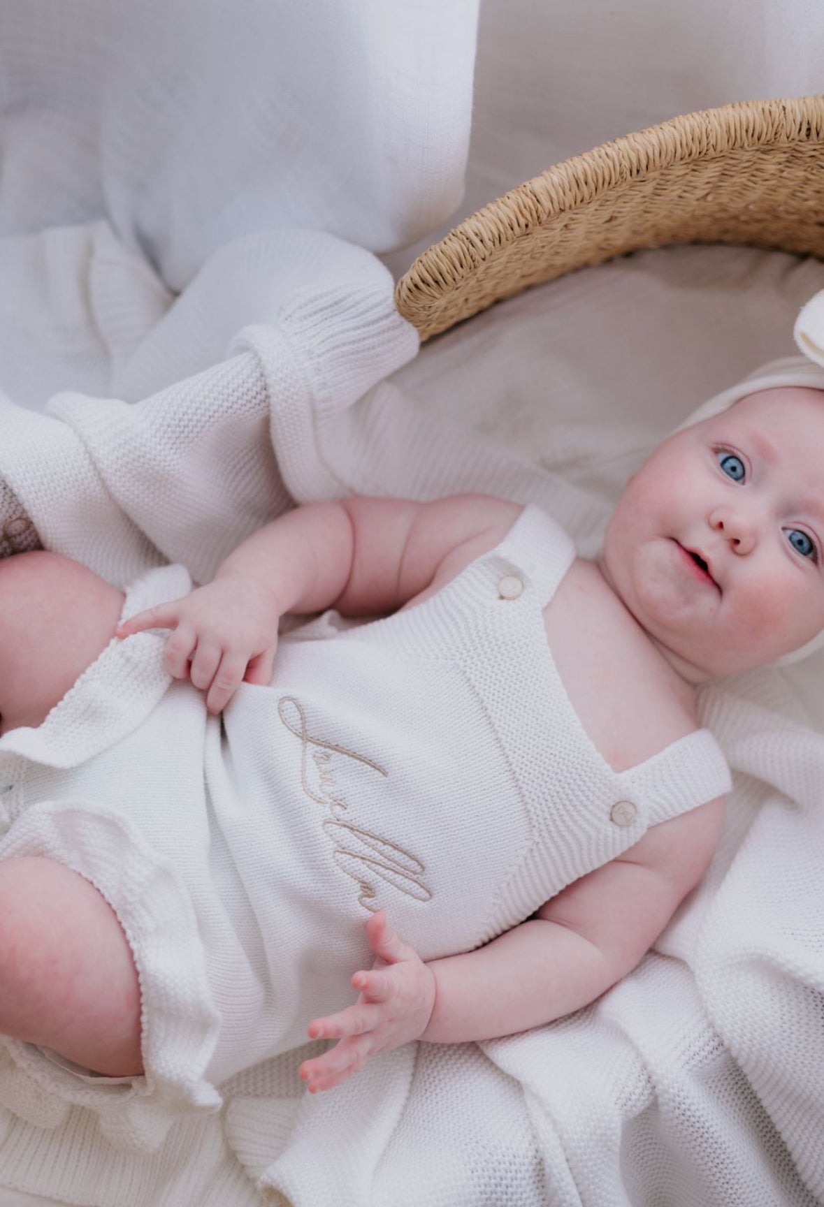 Ruffle Knitted Romper &amp; Blanket Set | Cozy &amp; Stylish Baby Bundle