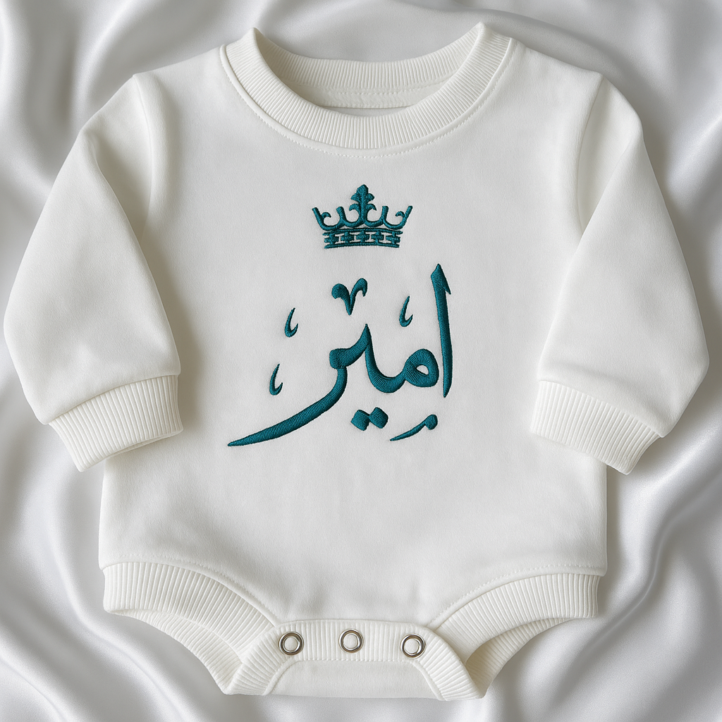 Arabic Calligraphy Romper